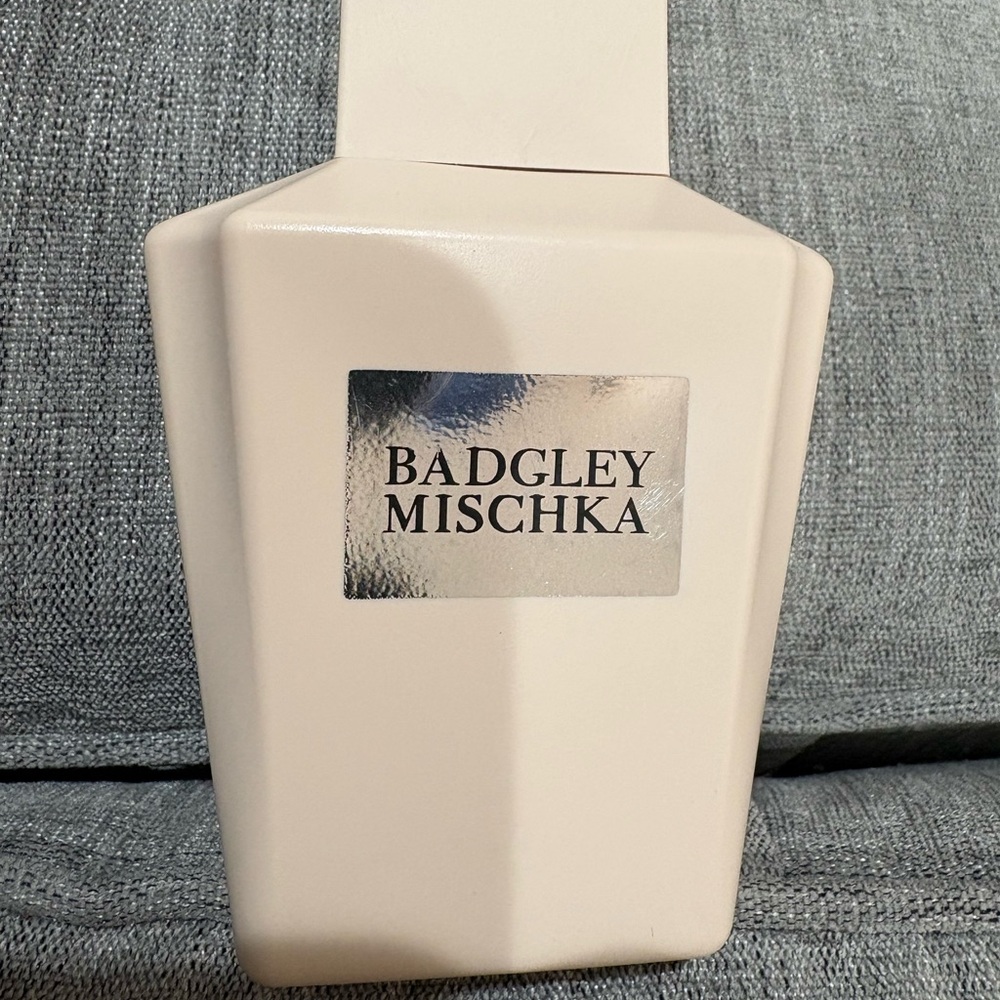 Badgley Mischka Cream and Black Lotion Tube